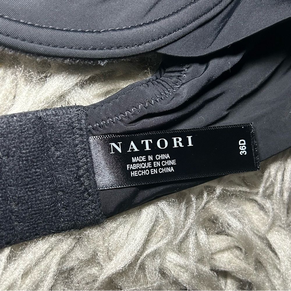 NEW Natori Pure Luxe Balconette black bra size 36D - Picture 7 of 8